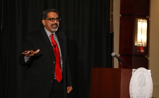 Krish Dhanam delivering keynote address