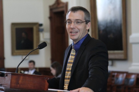 Rick Green delivering charge to Patriot Academy Students