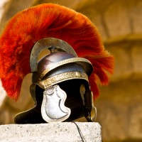 Roman soldier's helmet