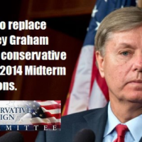 #PrimaryGraham image opposing Lindsey Graham